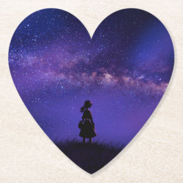 孤独と星空の夜 ペーパーコースター