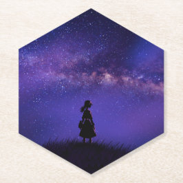 孤独と星空の夜 ペーパーコースター