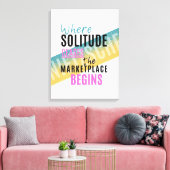孤独と群集イントロヴェールニーチェ引用文 キャンバスプリント (インサイチュ (リビング))