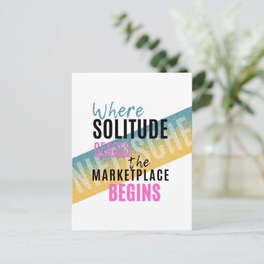 孤独と群集イントロヴェールニーチェ引用文 ポストカード (スタンド正面)