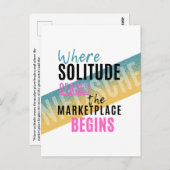 孤独と群集イントロヴェールニーチェ引用文 ポストカード (正面/裏面)