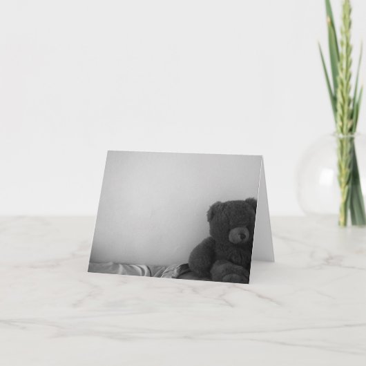 孤独なくまのブランクのnotecard カード (正面)