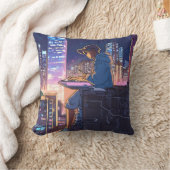 孤独なアニメガール クッション (ブランケット)