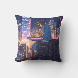 孤独なアニメガール クッション