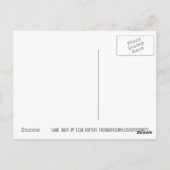 孤独なアヒル野生生物湖の水の波紋の写真 ポストカード (裏面)