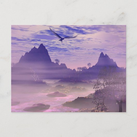 孤独なイーグルはがき ポストカード (正面)