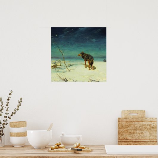 孤独なオオカミ ポスター (キッチン)