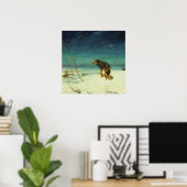 孤独なオオカミ ポスター (ホームオフィス)