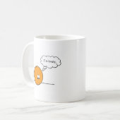 孤独なオレンジ コーヒーマグカップ (正面左)