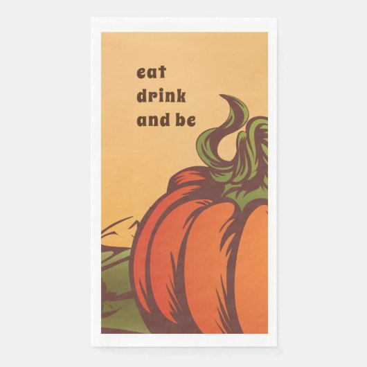 孤独なカボチャのフィールドの一つ。紅葉秋。 (正面)