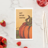 孤独なカボチャのフィールドの一つ。紅葉秋。 (インサイチュ)