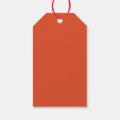 孤独なカボチャのフィールドの一つ。紅葉秋。 ギフトタグ (裏面)