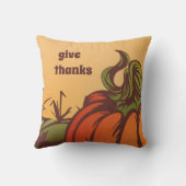 孤独なカボチャのフィールドの一つ。紅葉秋。 クッション (裏面)