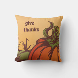 孤独なカボチャのフィールドの一つ。紅葉秋。 クッション