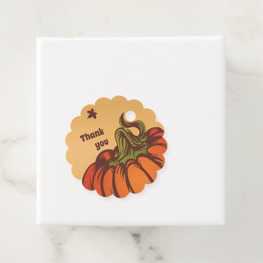 孤独なカボチャのフィールドの一つ。紅葉秋。 フェイバータグ (インサイチュ)