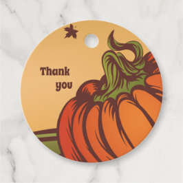 孤独なカボチャのフィールドの一つ。紅葉秋。 フェイバータグ