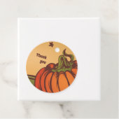 孤独なカボチャのフィールドの一つ。紅葉秋。 フェイバータグ (インサイチュ)