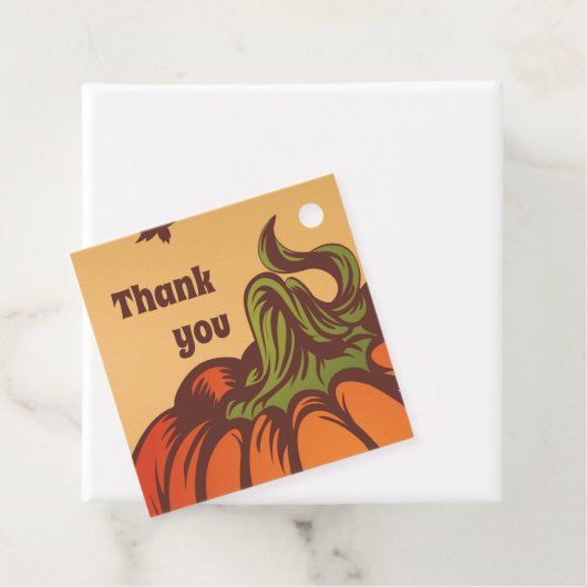 孤独なカボチャのフィールドの一つ。紅葉秋。 フェイバータグ (インサイチュ)