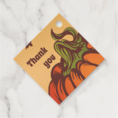 孤独なカボチャのフィールドの一つ。紅葉秋。 フェイバータグ (正面)