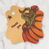 孤独なカボチャのフィールドの一つ。紅葉秋。 フェイバータグ (正面)