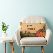 孤独なカボチャのフィールドの一つ。紅葉秋。 ランバークッション (椅子)