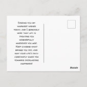 孤独なカメの遠距離友達誕生日 ポストカード (裏面)