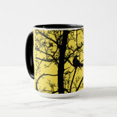 孤独なカラスのコンボのマグ マグカップ (正面左)