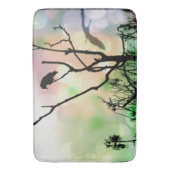 孤独なカラス風呂マット バスマット (正面縦)