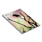 孤独なカラス*パーソナライズ* ノートブック (右側)