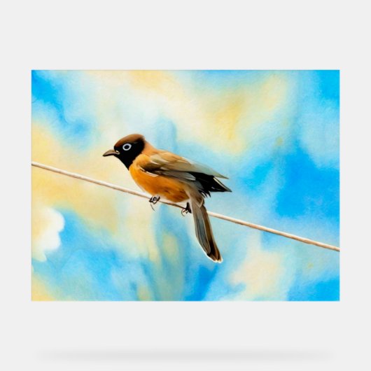 孤独なカラフル アクリルサイン (正面)