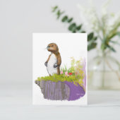 孤独なカワウソ ポストカード (スタンド正面)