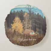 孤独なコテージ ラウンドクッション (正面)