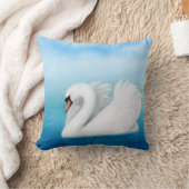 孤独なコブハクチョウの枕 クッション (ブランケット)