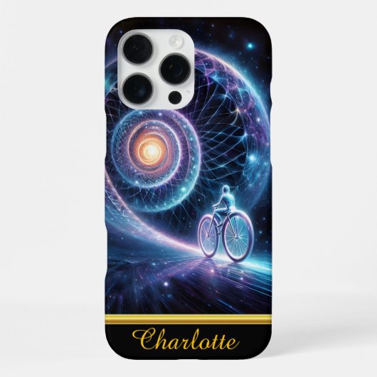 孤独なサイクリストが走る  iPhoneケース (裏面)