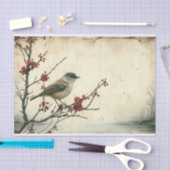 孤独なスズメ 薄葉紙 (クラフト)