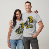 孤独なスナッカーの面白い遠吠えするキツネと月グラフィック Tシャツ (ユニセックス)