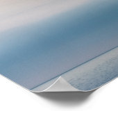 孤独なセーリングボート船外写真 ポスター (角)