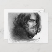 孤独なソウル男性エンジェルポストカード ポストカード (正面/裏面)