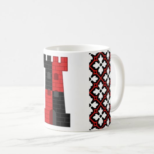 孤独なタワーポピュレースバッジのバーロニー コーヒーマグカップ (正面右)