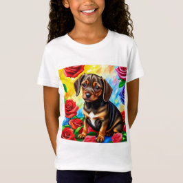 孤独なダシュント子犬Tシャツ Tシャツ