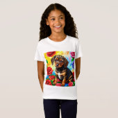 孤独なダシュント子犬Tシャツ Tシャツ (正面フル)