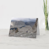 孤独なハイカー空白の、グリーティングガード カード (正面)