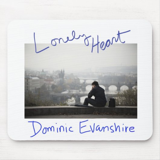 孤独なハートのマウスパッド マウスパッド (正面)