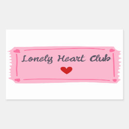孤独なハートクラブ バレンタインデー 長方形シール