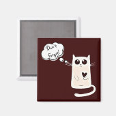 孤独なハート猫 マグネット (正面/裏面)