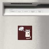 孤独なハート猫 マグネット (インサイチュ (食洗機))