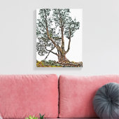 孤独なヒノキ キャンバスプリント (インサイチュ (リビング))