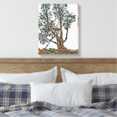 孤独なヒノキ キャンバスプリント (インサイチュ (寝室))
