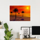 孤独なビーチ ポスター (ホームオフィス)