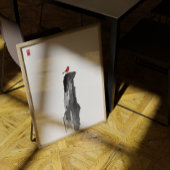 孤独なピーク – ミニマリストのインクウォールアート – Zen Decor フォトプリント